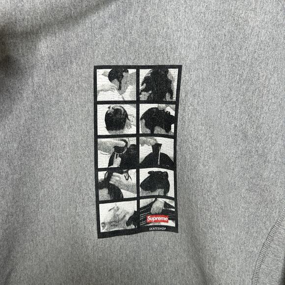 Supreme Sumo Hooded Sweatshirt “Light Grey” FW16 - Picture 2 of 11